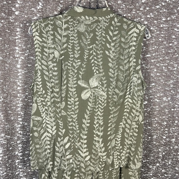 Conrad C Button Up Shirt and Pants Plants Herb Floral 2 Piece Set Size 10 - Picture 8 of 15